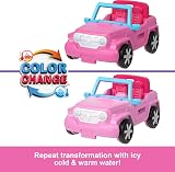 Barbie Mini BarbieLand Doll & Vehicle Set Color-Change SUV Tent HYF43 view 3