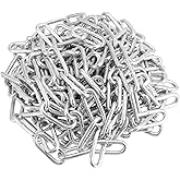 MUKCHAP 23 Feet Proof Coil Chain, 3/16 Inch Zinc Plated Iron Straight Link Coil Chain for Towing, Logging, Guard Rails