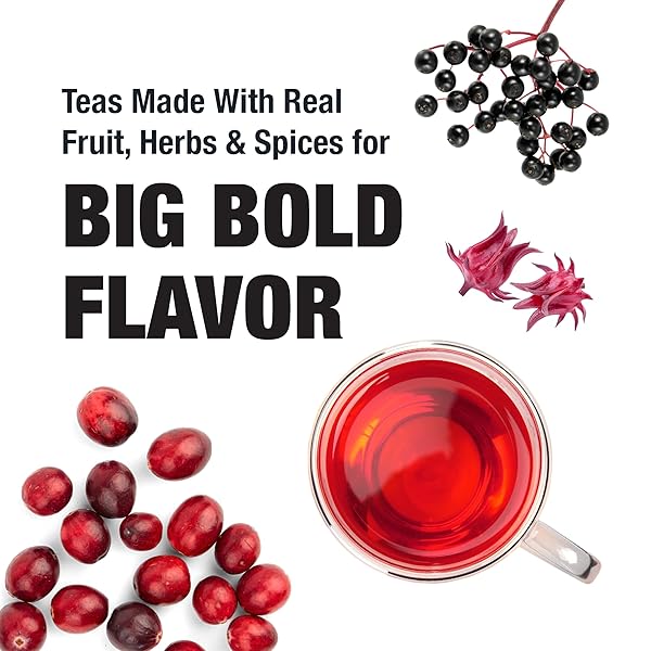 TIESTA TEA – CRANBERRY HIBISCUS ROOIBOS TEA, FIREBERRY, LOOSE LEAF, HERBAL BLEND WITH HIBISCUS, CRANBERRY, CURRANTS, ROOIBOS, ENJOY HOT OR ICED, 200 CUPS IN RESEALABLE POUCH, 16 OUNCE