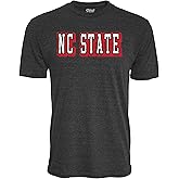 Blue 84 NCAA Unisex-Adult NCAA Officially Licensed Tri-Blend T-Shirt Vintage Prominent Black