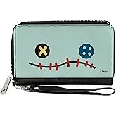 Buckle-Down Women's PU Zip Around Wallet Rectangle-Lilo & Stitch, 7.5"x4.5"