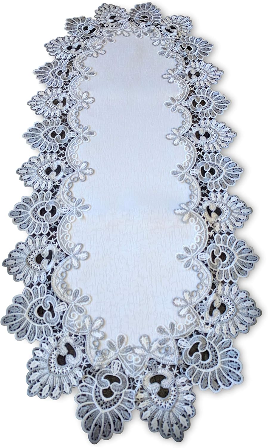 Best gray and lace table runner