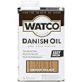 RUST-OLEUM Watco 65951 Danish Oil Wood Finish, Pint, Medium Walnut