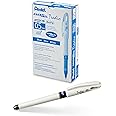 Pentel EnerGel Tradio Pearl Gel Ink Pen, (0.5mm), Fine Point Capped, Needle Tip, Blue Ink, Box of 12 (BLN115W-C)