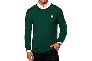 Arvilhill Men Christmas Sweater Knitted Embroidery Print Soft Classic Pullover (M-XXL)