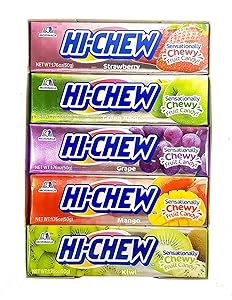 Morinaga Hi-chew Fruit Chews Assorted Fruit Flavors 1.76oz (50g) (Pack of 10) [Misc.]