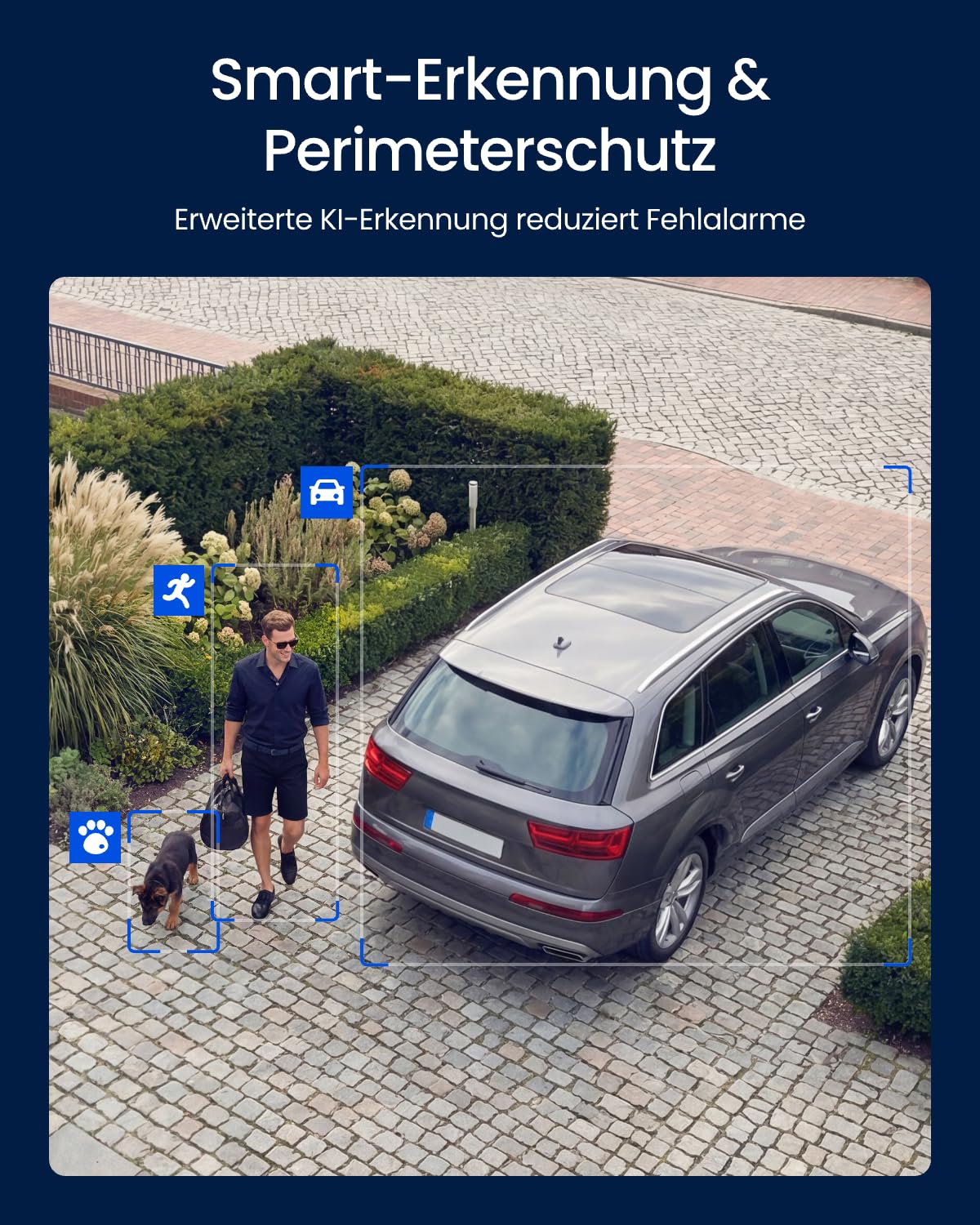 Reolink Dreifachobjektiv PoE Sicherheitskamera für den Außenbereich, 10MP 180° Panorama & 4K PT mit Auto-Tracking, KI-Videosuche, Perimeterschutz, Farb- & IR-Nachtsicht, 24/7-Aufzeichnung, OMVI 3i PoE 7