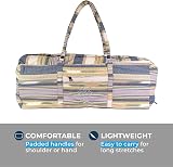 Yoga-Mad Deluxe Yoga Kit Bag Blue Full Zip Carrier with Pockets view 7