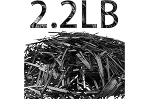 Windyun 2.2 lb 1" Chopped Carbon Fiber Kit, Black