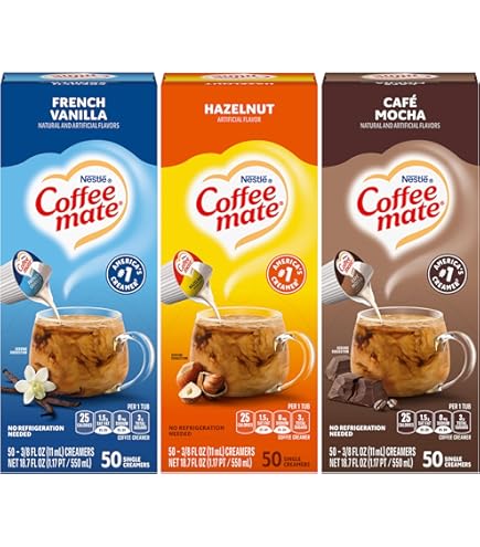 Amazon.com: Coffee Mate Liquid .375oz, 4 Flavor Variety 200 Count