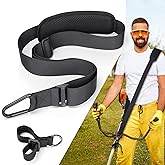 GodFan Trimmer Strap for Weed Eater Shoulder Strap Harness [Upgraded Metal-Clip], Compatible with EGO/Greenworks String Trimmer, Leaf Blower, & Shrub Trimmers