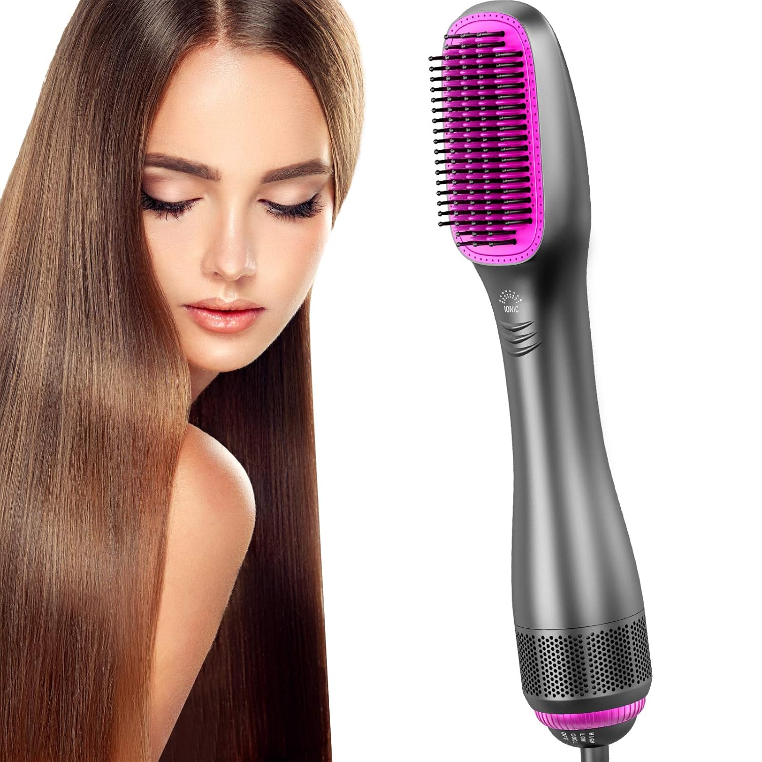 Brush and straightener in one Clearance