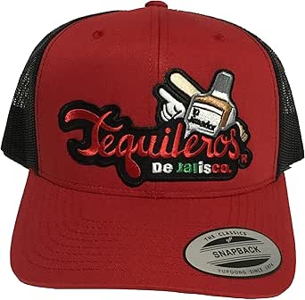 Tequileros De Jalisco Hat Red Black Mesh Snapback At Amazon Men S Clothing Store