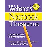 Webster's Notebook Thesaurus - Designed for students - Fits in a 3-ring binder