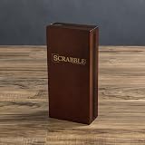WS Game Company Scrabble Deluxe Travel Edition - Wood Case, Foldable Board, view 5
