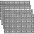 ZENFUN 4 Pack Baseplates Building Plates for Building Bricks, 10'' x 15''/25.5x38 CM, Classic Building Baseplates Compatible with Major Brick Brands, Grey,