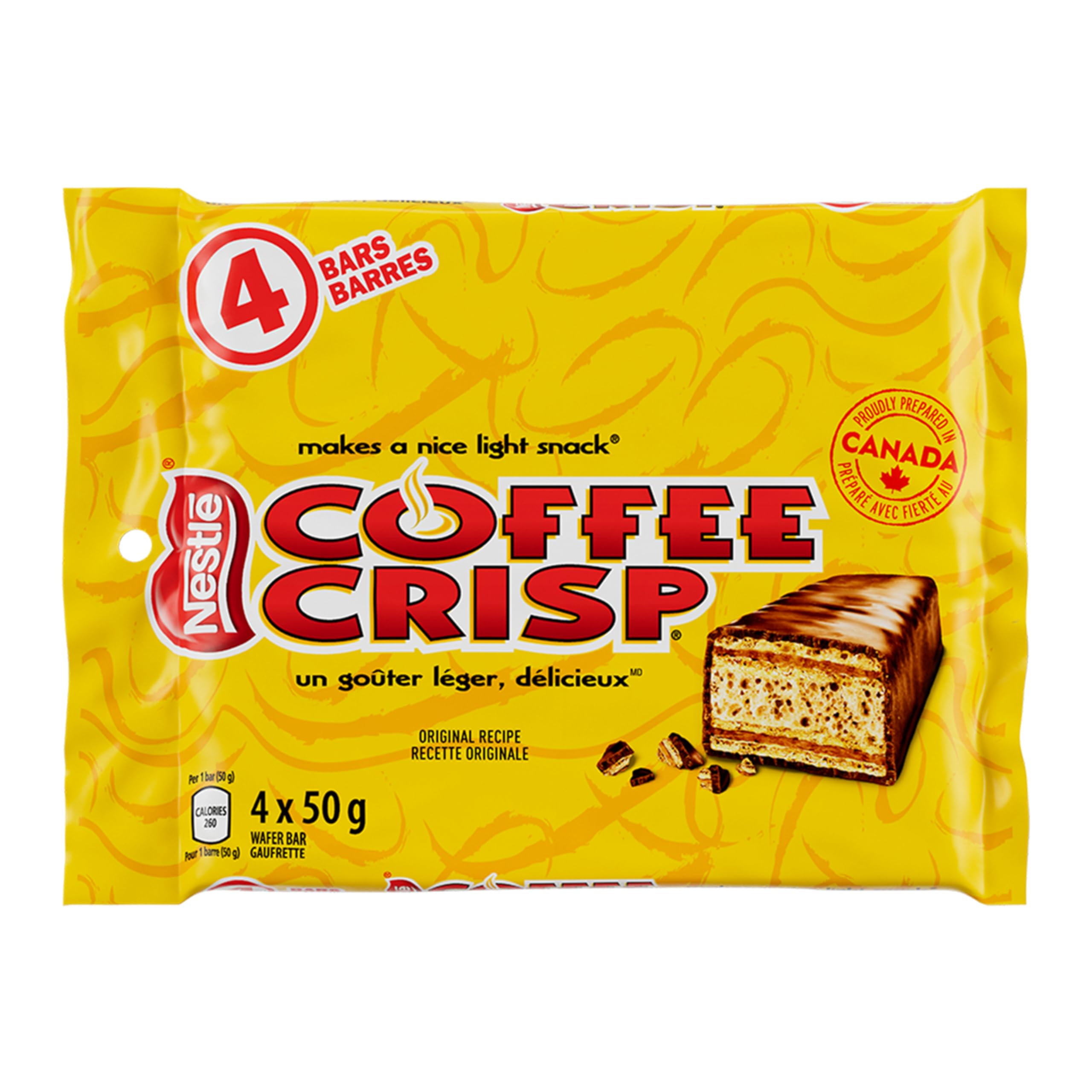 Canada Candy Coffee Crisp Chocolate Bar, 4 Count