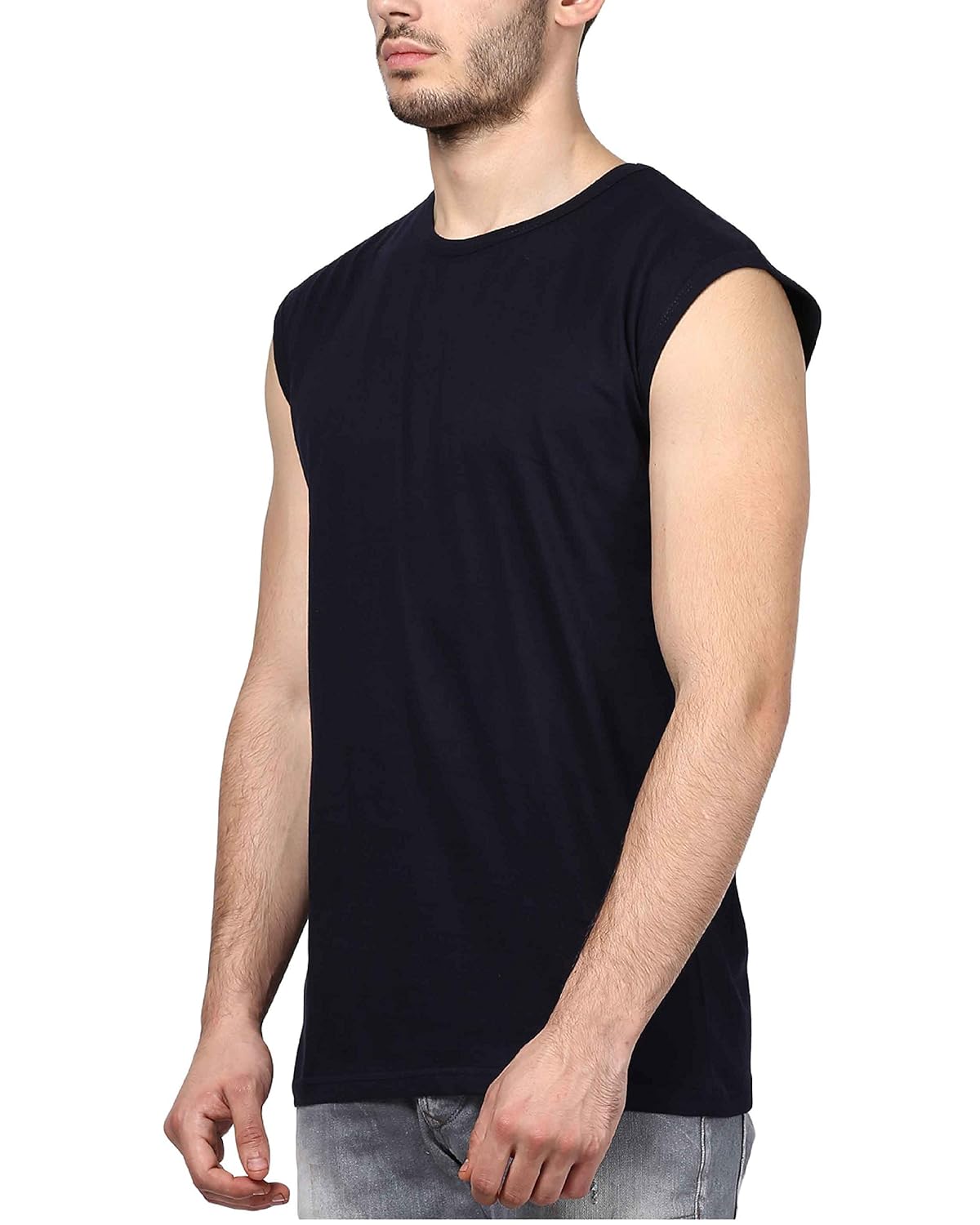 inkovy men's sleeveless roundneck tshirt
