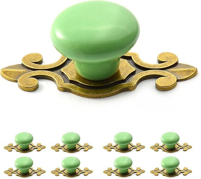 Möbel-Knöpfe Vintage Keramik, Schrank-Knopf Porzellan, Griff antik