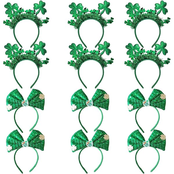 St. Patrick's Day haarband, hoofdband voor dames, Ierse kersthoofdband St. Patrick's Day haarband, hoofdband voor dames, Ierse kersthoofdband
