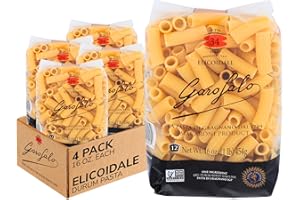 Garofalo - Premium Durum Wheat Semolina Elicoidale Pasta, Italian Made, Bronze-Drawn, Al-Dente, One-Ingredient Pasta (4 pack)