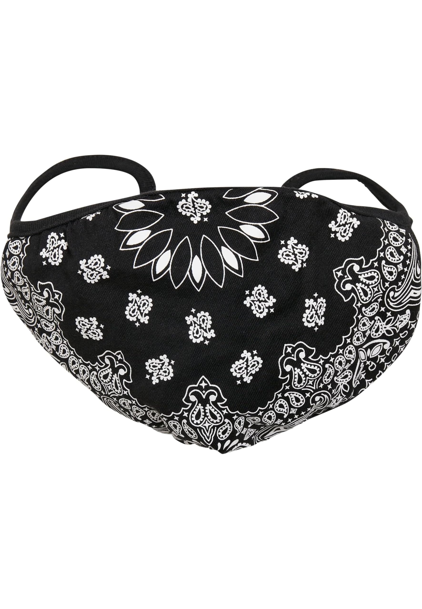 Mister Tee Urban Classics Bandana Face Mask Face Mask for everyday use, Unisex Cotton Face Mask, Breathable Mouth & Nose Mask, Washable & Reusable, Patterned, One Size, Quantity: 1