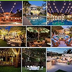 Banord Outdoor String Lights, 48FT Waterproof Patio