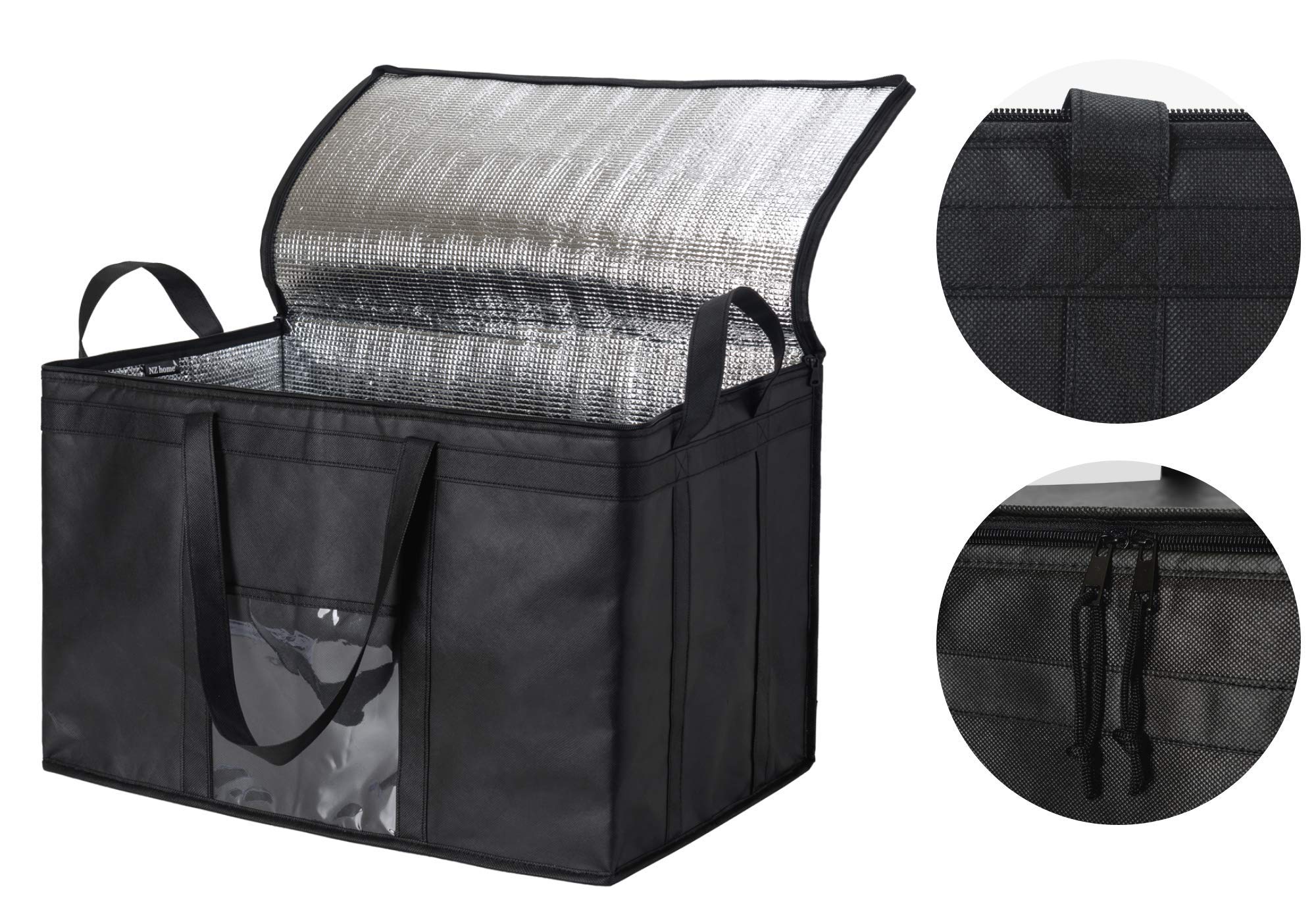 NZ Home Food Delivery Bag, Insulated Reusable Grocery Bag Ideal for