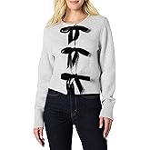 Amazon Essentials (Demi's Pick) Women's Regular-Fit Long-Sleeve Tie Front Cardigan with Bows