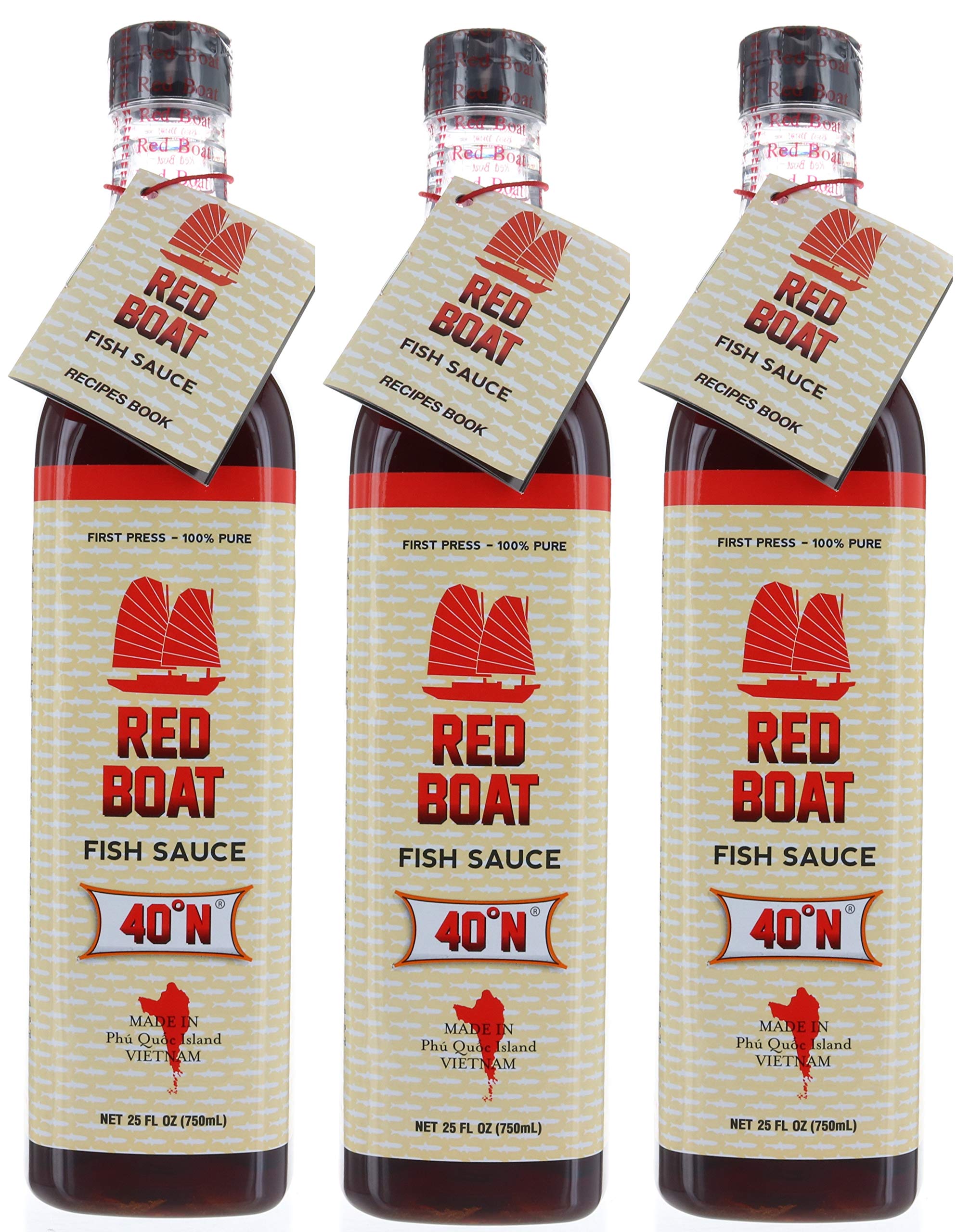 RED BOAT Original Gluten Free Premium Fish Sauce (Pack of 3) Buy