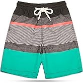 KAILUA SURF Boys' Swim Trunks Quick Dry Board Shorts with Mesh Liner, Sizes 2T-18/20