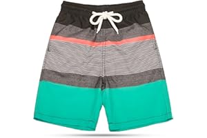 KAILUA SURF Boys' Swim Trunks Quick Dry Board Shorts with Mesh Liner, Sizes 2T-18/20