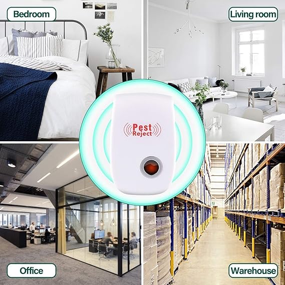 2018 actualizado] repelente de plagas ultrasónico, juego de 6 ...