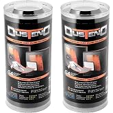 DustEND Carbon-Activated Computer Dust Filter, Model G4, Black, 2-Pack