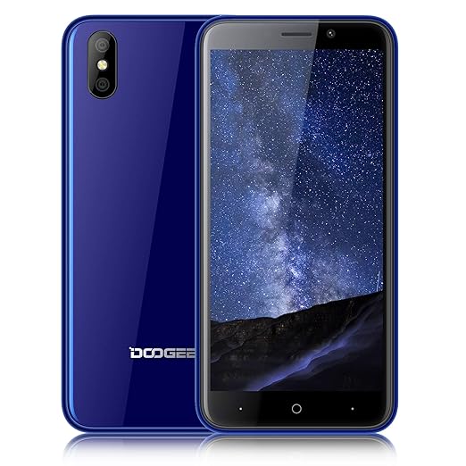 Günstige Smartphone ohne Vertrag 3G, DOOGEE X50 Billige Senioren Handy, 5,0 Zoll, Android Go Mobile, Telephone 1GB+8GB, Dual 