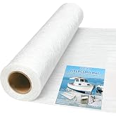 Fiberglass Mat 50 in x 30 ft, 125 Sq. Ft Fiberglass Chopped Strand Mat | Resin &amp; Epoxy Compatible, Boat Marine Roofing Repair Fiber Glasses Sheet Roll Package 1 oz/1 Sq. Ft
