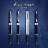 Waterman Expert Rollerball Pen Gloss Black Chrome Trim Fine Point Gift Box view 6