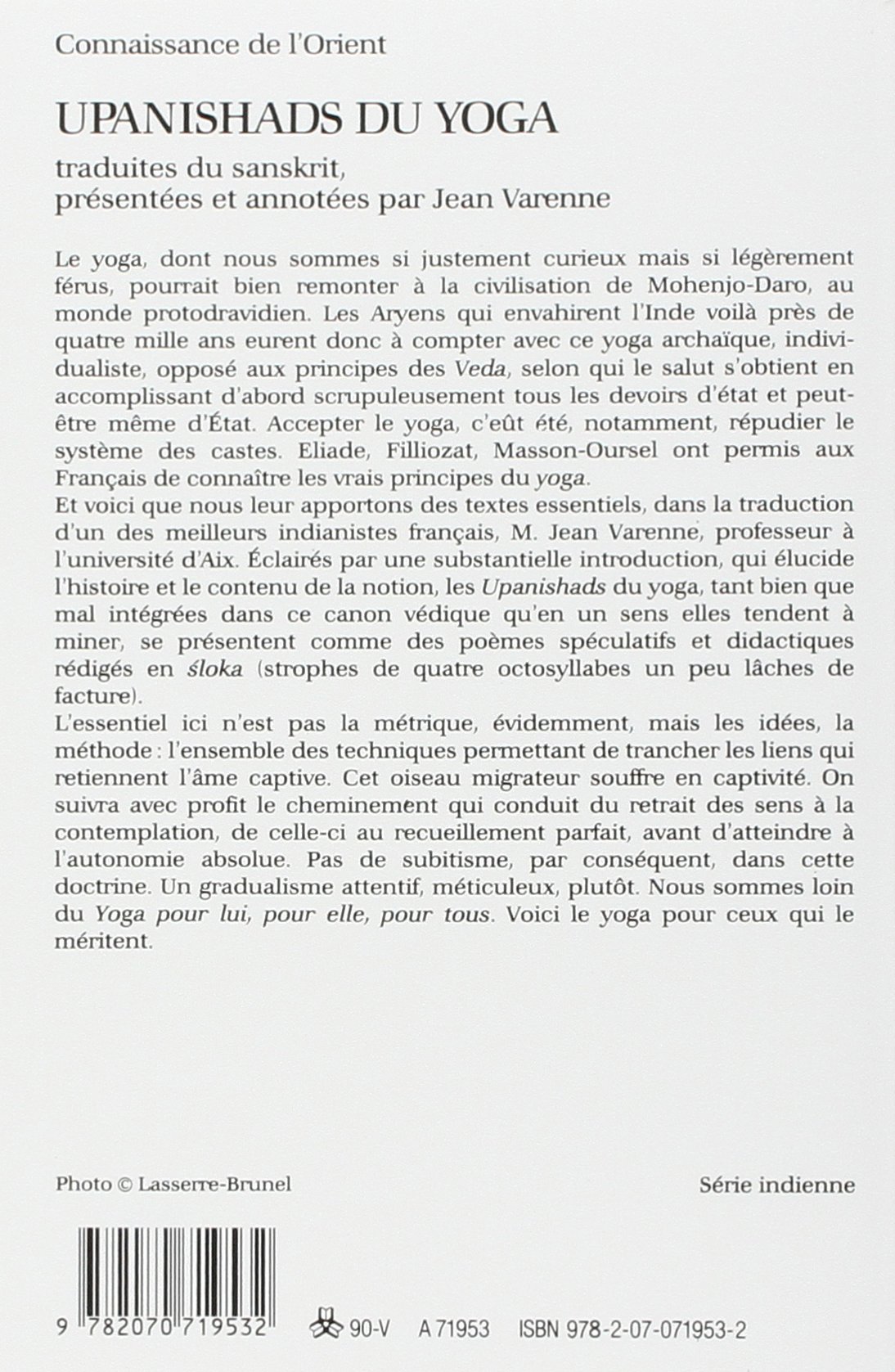 Upanishads Du Yoga Upanishads Français Extraits 1990 - 