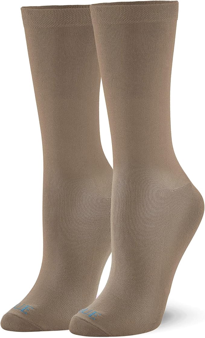 HUE Women's Cushioned Crew Sock Casual, Putty, One Size Amazon.co.uk