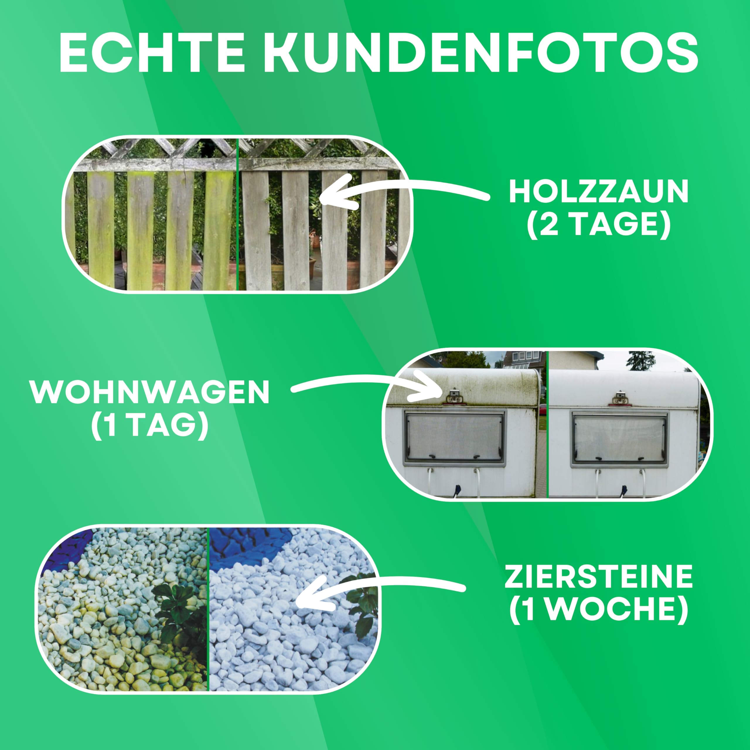 ABACUS® Nell Ultra Grünbelagentferner & Algenentferner Konzentrat, extrem stark! Entfernt Grünbelag & Algen selbsttätig ohne zu Schrubben – für Stein, Fassade, Terrasse, Dach – Nell Ultra 2,5 Liter 9