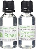 Rosemary/Thyme and Basil Intense Food Flavours (Two 28.5 ml bottles)