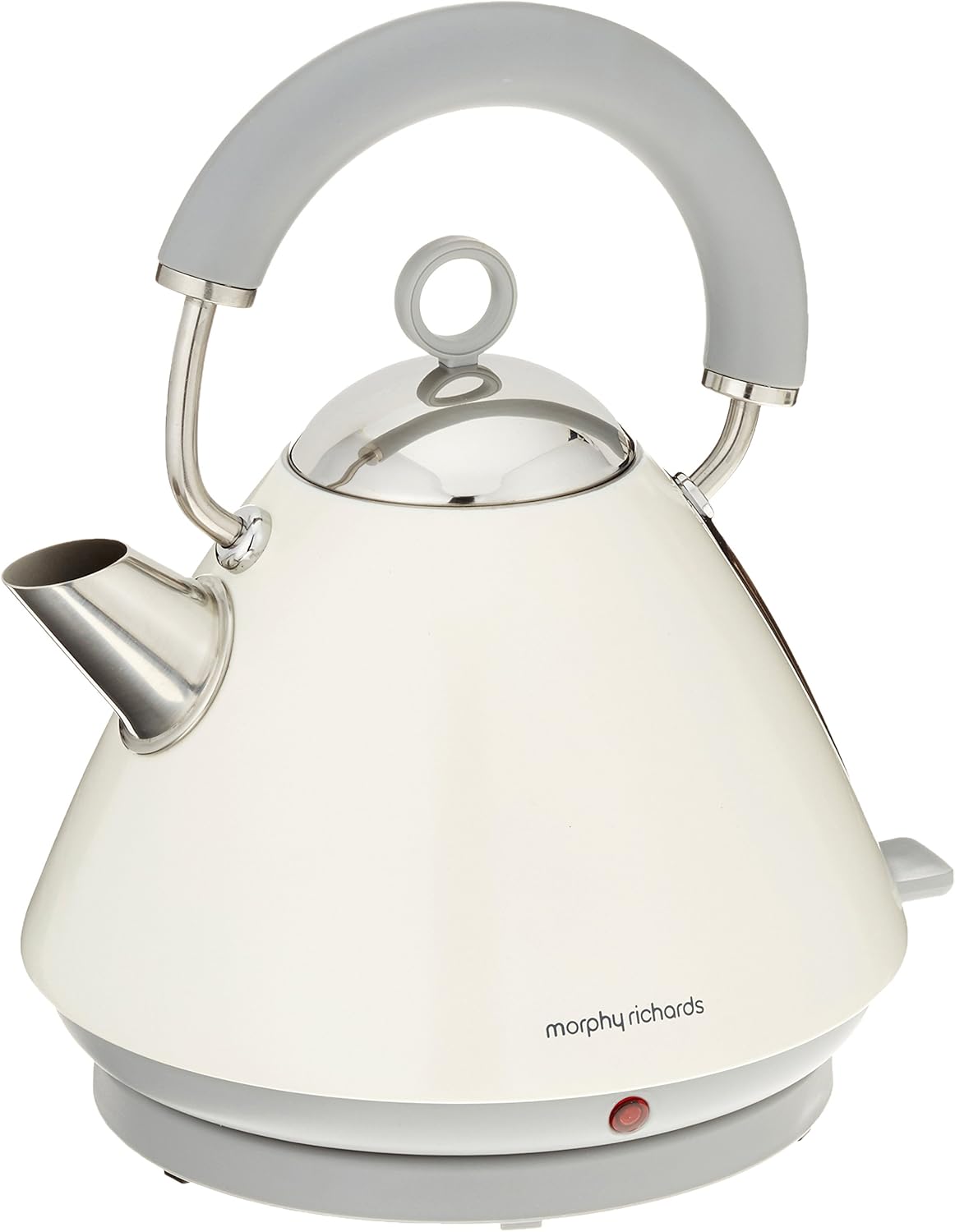 Morphy Richards Pyramid Accents Electric Kettle White, Stainless Steel, 3000 W, 1.5 liters