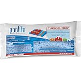 Poolife Turbo Shock to Eliminate Algae, Bacteria &amp; Cloudy Water - Strongest 78% Calcium Hypochlorite Pool Shock - Fast-Dissolving, No Pre-Mixing - Safe Chlorine Shock for All Surfaces - 10 X 1lb Bag
