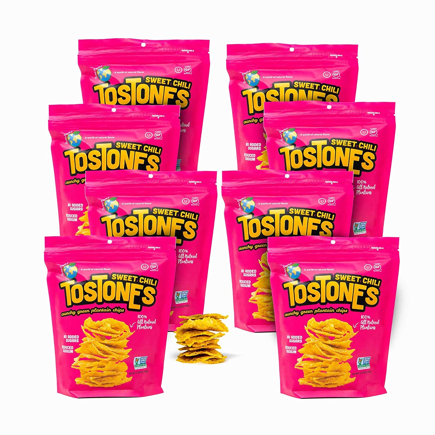 Buy TOSTONES, Green Plantains, ReSealable Bag, Crunchy chips