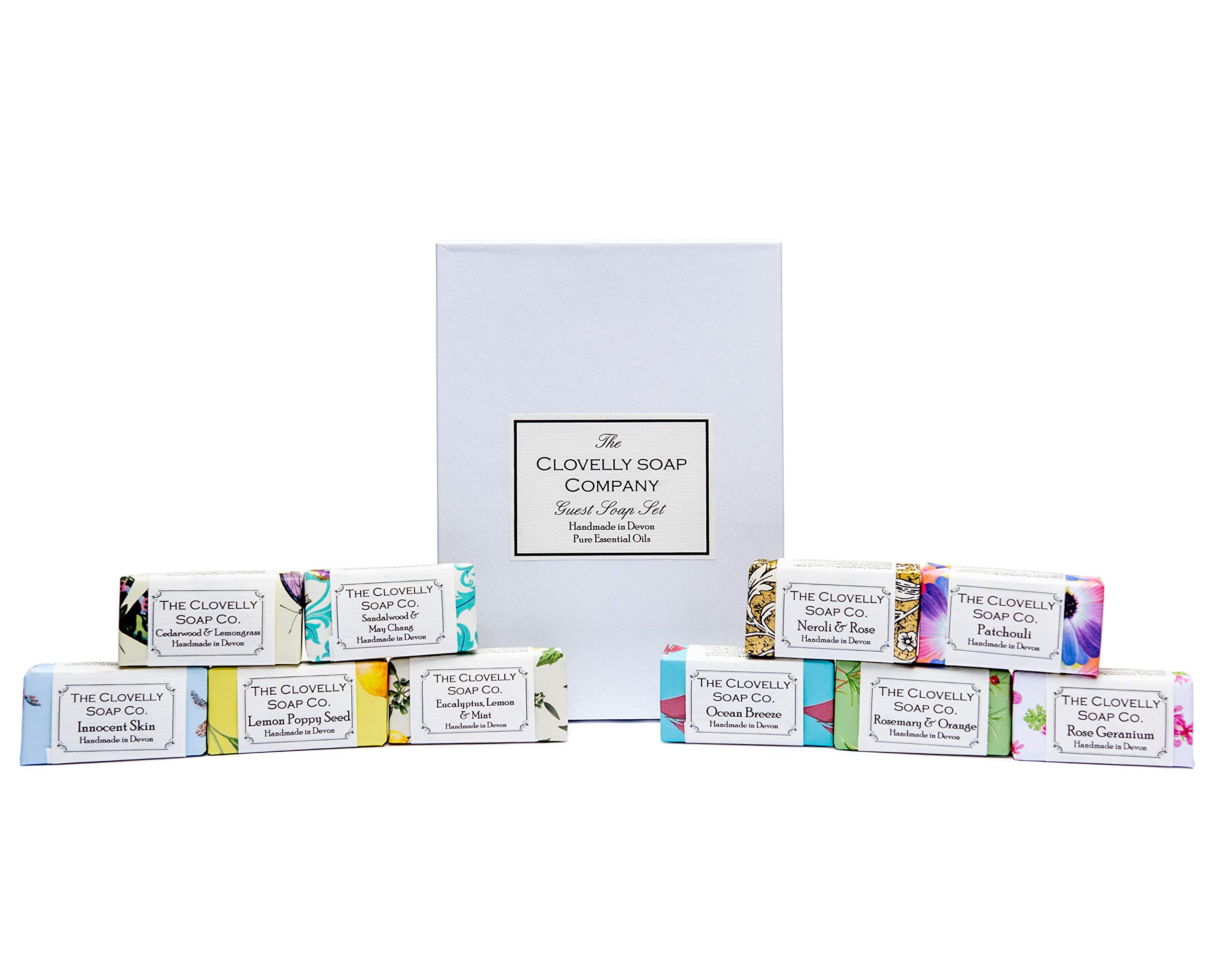 Clovelly Soap Co Natural Handmade Mini Guest Soap Gift Set 10 Bars