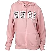 Jerry Leigh Minnie Mouse Classic Sketches Dusty Rose Zip-Up Hoodie