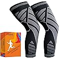 Flytex Full Leg Compression，Full leg sleeve long compression leg sleeve knee sleeve to protect legs for men and women basketball, arthritis cycling sports.(2PCS,L)