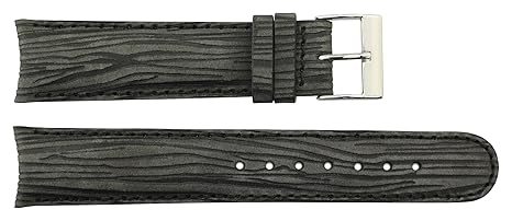 Grau Kalbsleder Uhrenarmband, Dornschließe, 22mm Uhrenarmband _ B22011