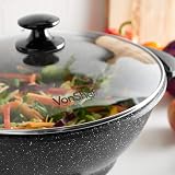 VonShef Electric Wok 5L Non-Stick Pan 1400W 230°C Lid Cool Touch view 8