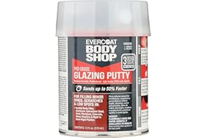Evercoat Body Shop 105035 Pro-Grade Glazing Putty for Filling Minor Dings, Scratches and Low Spots in Aluminum, Fiberglass & More, Easy Mix Hardener Included 13 Fl Oz.